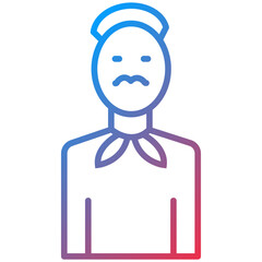 Chef line icon style