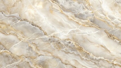 Fototapeta premium Elegant Cream and Gold Veined Marble Texture A High-Resolution Image for Design Projects