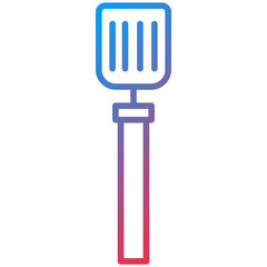 Spatula line icon style