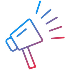 Announcement Line Icon Style