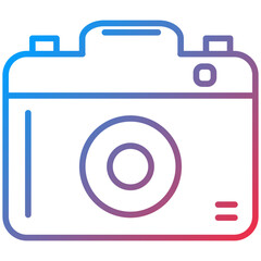 Camera Line Icon Style