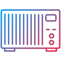 Heater Line Icon Style