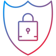 Security Line Icon Style