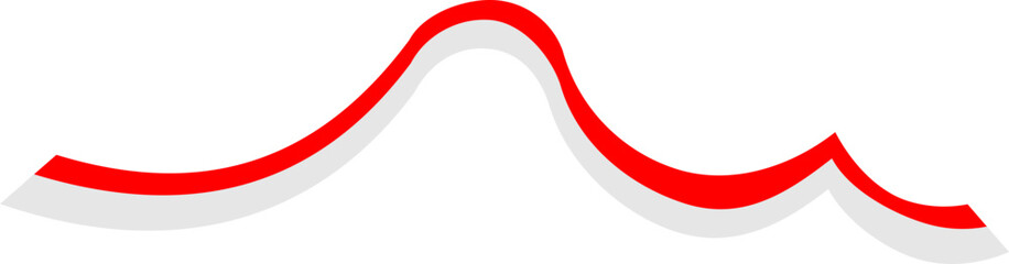 Red And White Flag Ribbon