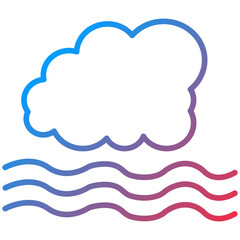 Foggy Line Icon Style