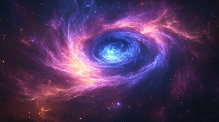 Obraz premium Cosmic Vortex: Swirling Nebula in Deep Space nebula galaxy space cosmos universe spiral vortex swirl