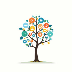 tree with colorful leaves