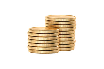Golden Coin Stacks Wealth Success Prosperity Fortune Finance