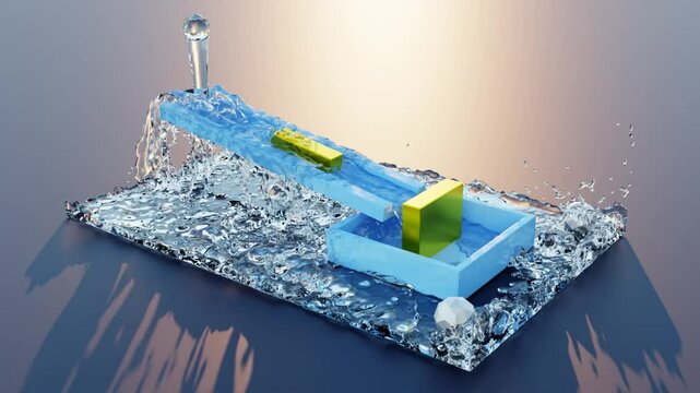 Estudio sobre un flujo de agua atravesando obstaculos (NO IA) 