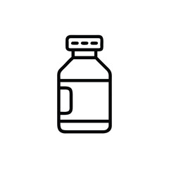 medicine bottle on white background for web and graphic design