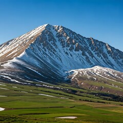 Mount Hermon Snowy Peaks and Winter Landscape of Lebanon and Syria