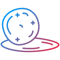 Snowball Line Icon Style