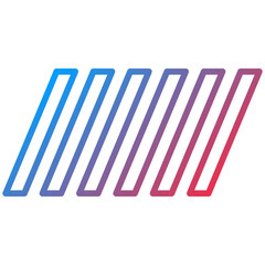 Pedestrian Line Icon Style