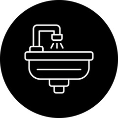 Hair wash sink Icon