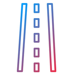 Road Line Icon Style