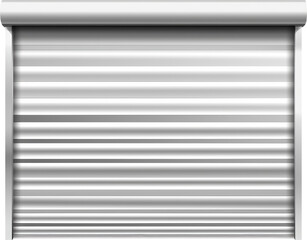 Obraz premium White rolling shutter door design