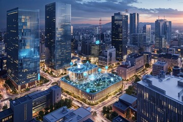 Cybernetic Systems in Smart City Architecture: Visionary Urban Landscape for IoT, Fintech Development, Blockchain Networks, and 5G Connectivity