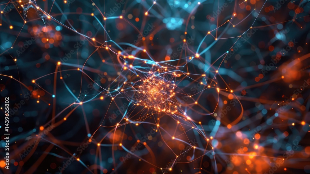 Poster this image showcases a stunning visualization of millions of nodes and links, illustrating complex c
