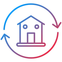 Refinance Line Icon Style