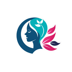 Beauty spa wellness woman logo