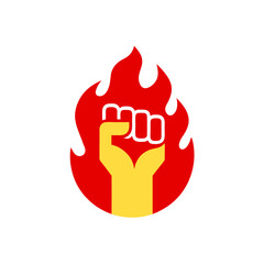 Fiery fist power revolution