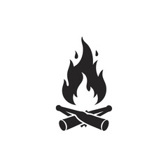 Burning fire campfire flames