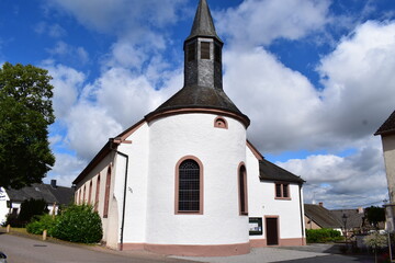 white church of Herforst, Germany
