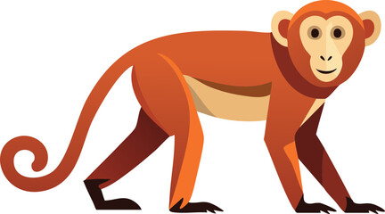 illustration of a cartoon monkey