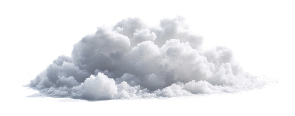 Snow Texture for Winter and Seasonal Design - Isolated on White Background