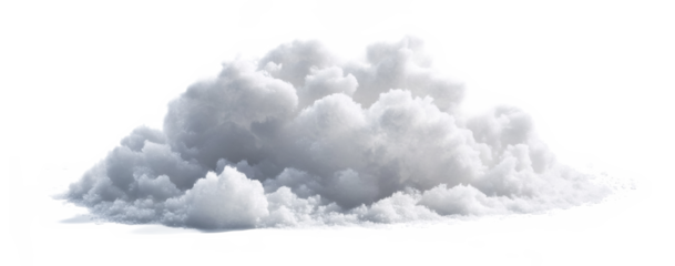 Snow Texture for Winter and Seasonal Design - Isolated on White Background