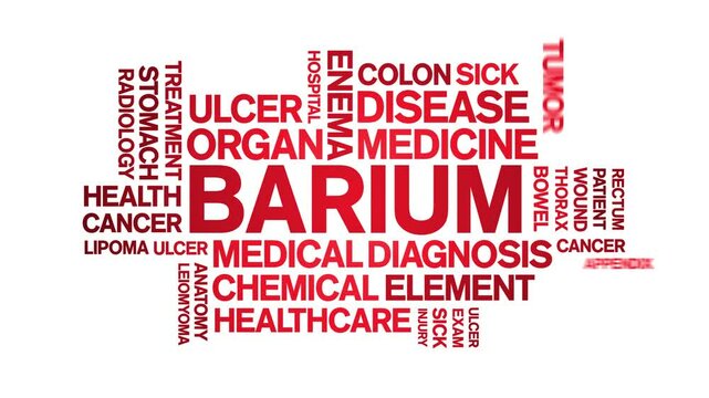 Barium animated word cloud;text design animation tag kinetic typography seamless loop.