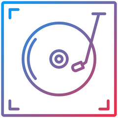TurnTable Line Icon Style