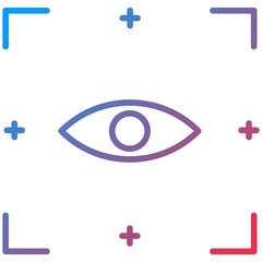 Retinal Scan Line Icon Style