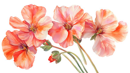 Fototapeta premium Beautiful delicate pink flowers in bloom.