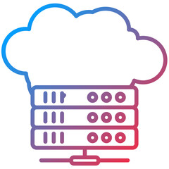 Hosting Line Icon Style