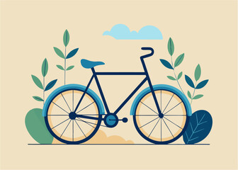 Fototapeta premium bicycle with basket