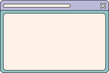 Retro UI Window Vector