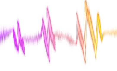 Abstract neon glowing lines seamless loops for graphical use on transparent background. Colorful gradients overlay effects. Png file