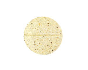 Macro view of one veterinary pill