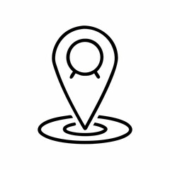 Location Pin Icon: GPS Map Marker Symbol