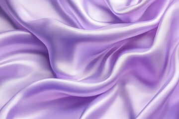 Obraz premium Detailed close-up of flowing, lavender silk fabric.