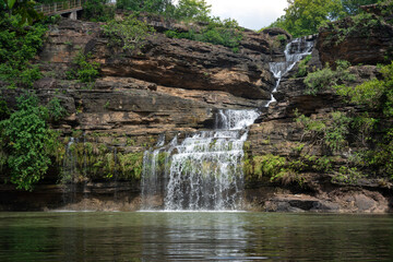 The Pandav Falls is a waterfall in the Panna district in the Indian state of Madhya Pradesh
