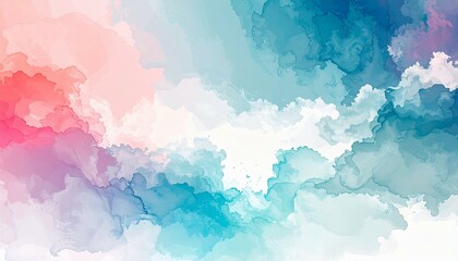 Soft clouds blue sky wallpaper background