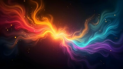 Vibrant Cosmic Energy Swirls