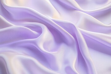 Fototapeta premium Close-up view of a soft, flowing lavender fabric.