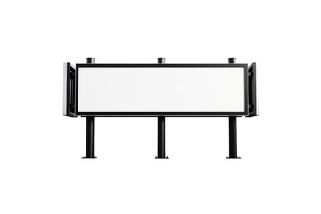 Obraz premium Future of Advertising: Exploring Interactive Digital Billboards Isolated On White Background.