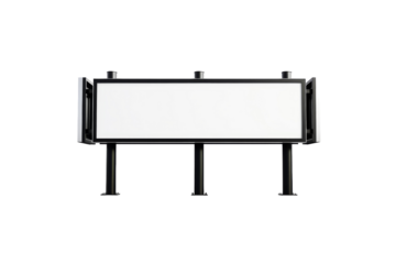 Future of Advertising: Exploring Interactive Digital Billboards Isolated On White Background.