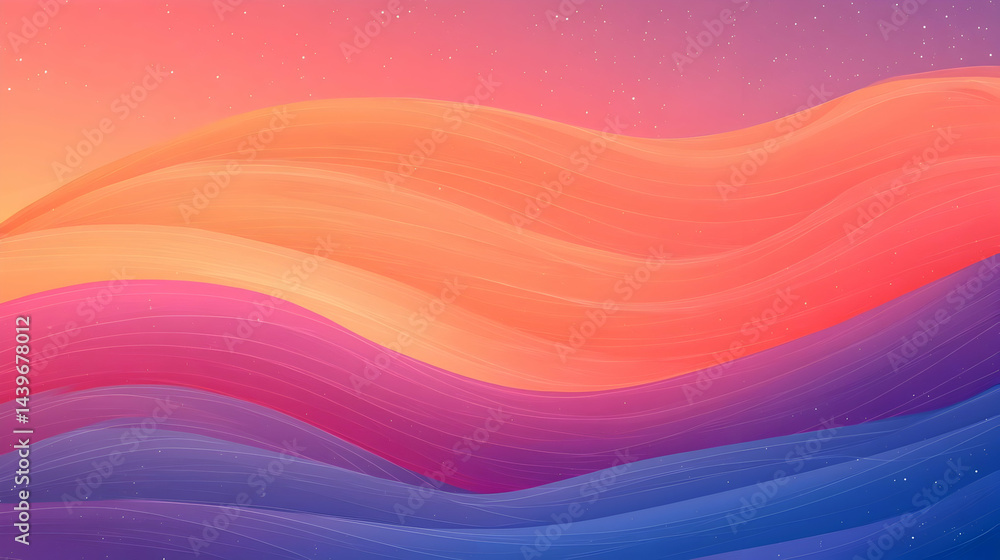 Poster soft gradient texture with grainy waves in high definition