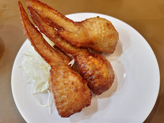 Stuffed Chicken Wings On a Plate.