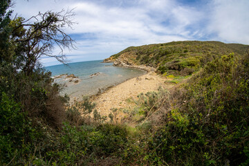 Cala San Quirico along Via dei Cavalleggeri, trail from Piombino to Populonia